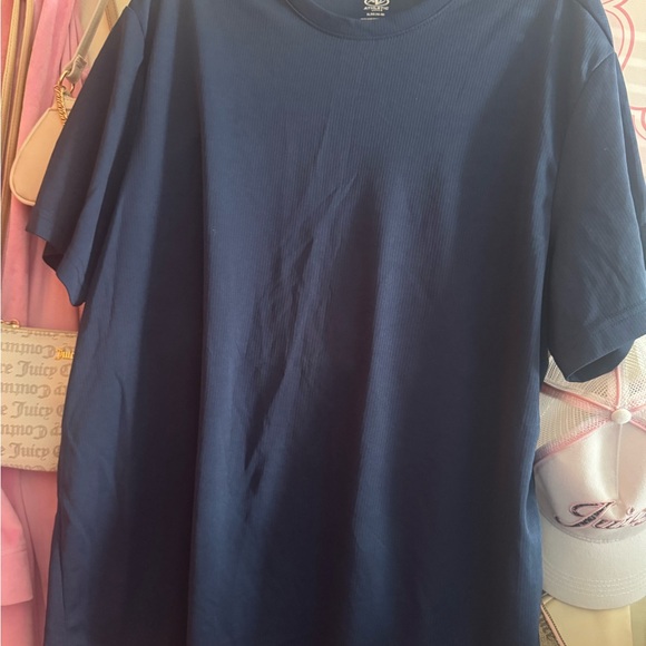 Athletic Works Dark Blue Crew Neck Shirt - Picture 1 of 2